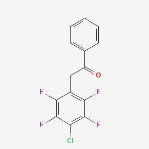 2-(4-Chloro-2,3,5,6-tetrafluorophenyl)-1-phenylethan-1-one