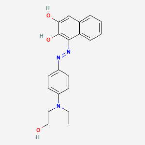 1-(2-{4-[Ethyl(2-hydroxyethyl)amino]phenyl}hydrazinyl)naphthalene-2,3-dione