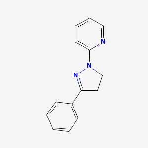 2-(3-Phenyl-4,5-dihydro-1H-pyrazol-1-yl)pyridine