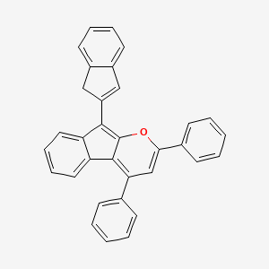 Indeno[2,1-b]pyran, 9-(1H-inden-2-yl)-2,4-diphenyl-