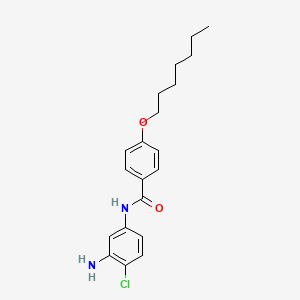 molecular formula C20H25ClN2O2 B1453496 N-(3-氨基-4-氯苯基)-4-(庚氧基)苯甲酰胺 CAS No. 1020055-58-6