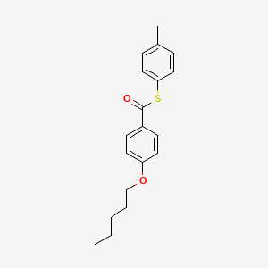 S-(4-Methylphenyl) 4-(pentyloxy)benzene-1-carbothioate