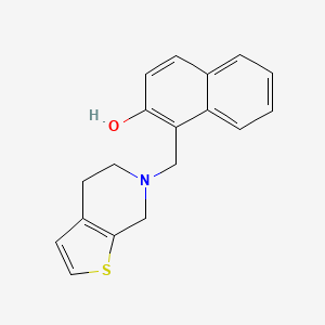 1-[(4,7-Dihydrothieno[2,3-c]pyridin-6(5H)-yl)methyl]naphthalen-2-ol