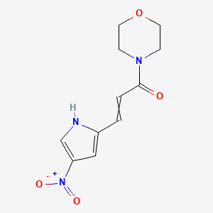 1-(Morpholin-4-yl)-3-(4-nitro-1H-pyrrol-2-yl)prop-2-en-1-one