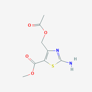 5-Thiazolecarboxylic acid, 4-[(acetyloxy)methyl]-2-amino-, methyl ester