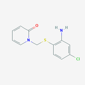 1-{[(2-Amino-4-chlorophenyl)sulfanyl]methyl}pyridin-2(1H)-one