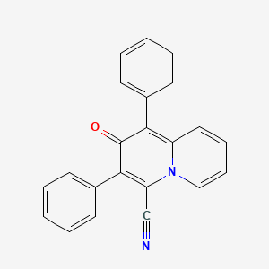 2H-Quinolizine-4-carbonitrile, 2-oxo-1,3-diphenyl-