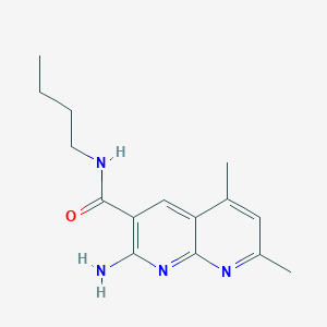 2-Amino-N-butyl-5,7-dimethyl-1,8-naphthyridine-3-carboxamide