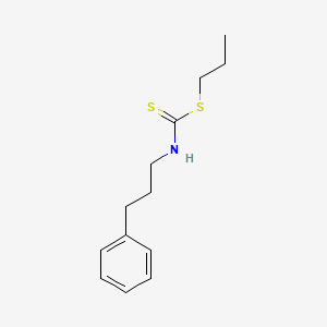 molecular formula C13H19NS2 B14535129 Propyl (3-phenylpropyl)carbamodithioate CAS No. 62604-29-9