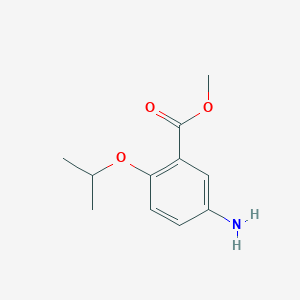 molecular formula C11H15NO3 B1453513 Methyl 5-amino-2-isopropoxybenzoate CAS No. 346704-80-1