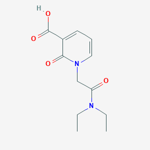 1-[(Diethylcarbamoyl)methyl]-2-oxo-1,2-dihydropyridine-3-carboxylic acid