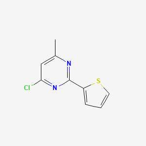 molecular formula C9H7ClN2S B1453520 4-氯-6-甲基-2-(噻吩-2-基)嘧啶 CAS No. 83726-83-4