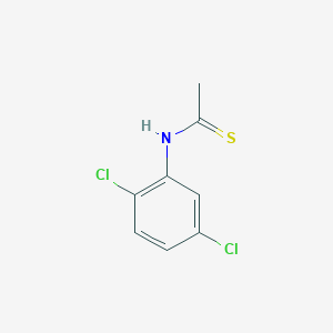 molecular formula C8H7Cl2NS B14535229 Ethanethioamide, N-(2,5-dichlorophenyl)- CAS No. 62248-07-1