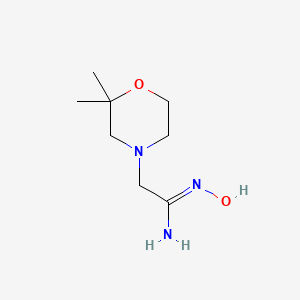 2-(2,2-dimethylmorpholin-4-yl)-N'-hydroxyethanimidamide