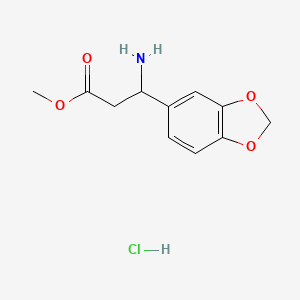 Methyl 3-amino-3-(1,3-benzodioxol-5-yl)propanoate hydrochloride