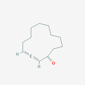 molecular formula C13H20O B14535376 Cyclotrideca-2,3-dien-1-one CAS No. 62156-41-6