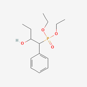 molecular formula C14H23O4P B14535521 Diethyl (2-hydroxy-1-phenylbutyl)phosphonate CAS No. 62573-90-4