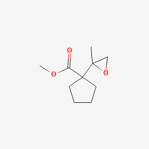 molecular formula C10H16O3 B14535532 Methyl 1-(2-methyloxiran-2-yl)cyclopentane-1-carboxylate CAS No. 62484-79-1