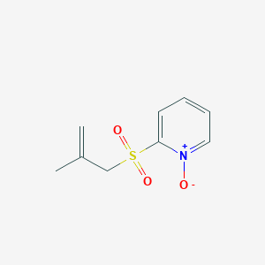 2-(2-Methylprop-2-ene-1-sulfonyl)-1-oxo-1lambda~5~-pyridine