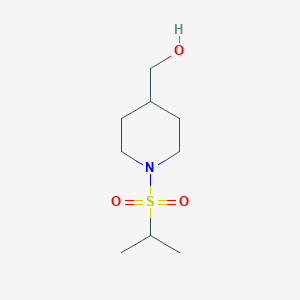 molecular formula C9H19NO3S B1453563 [1-(Propane-2-sulfonyl)-piperidin-4-yl]-methanol CAS No. 1178653-66-1