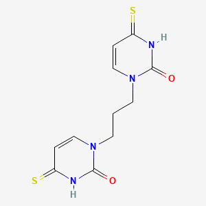 1-[3-(2-Oxo-4-sulfanylidenepyrimidin-1-yl)propyl]-4-sulfanylidenepyrimidin-2-one