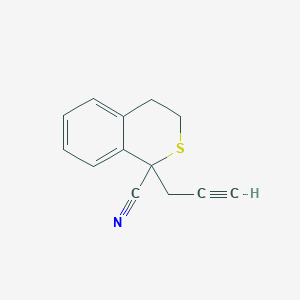 1-(Prop-2-yn-1-yl)-3,4-dihydro-1H-2-benzothiopyran-1-carbonitrile