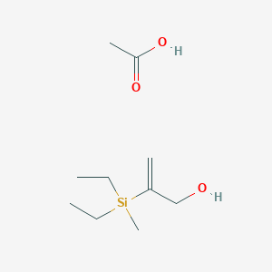 Acetic acid;2-[diethyl(methyl)silyl]prop-2-en-1-ol