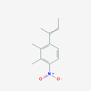 1-(But-2-en-2-yl)-2,3-dimethyl-4-nitrobenzene