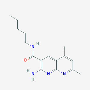 2-Amino-5,7-dimethyl-N-pentyl-1,8-naphthyridine-3-carboxamide