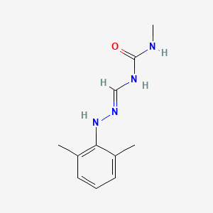 1-[(E)-[(2,6-dimethylphenyl)hydrazinylidene]methyl]-3-methylurea