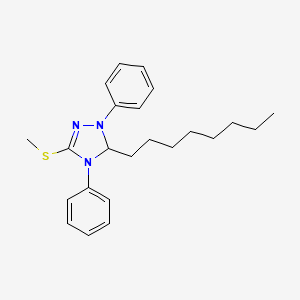 3-(Methylsulfanyl)-5-octyl-1,4-diphenyl-4,5-dihydro-1H-1,2,4-triazole