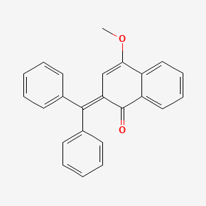 1(2H)-Naphthalenone, 2-(diphenylmethylene)-4-methoxy-