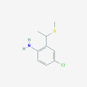 4-Chloro-2-[1-(methylsulfanyl)ethyl]aniline