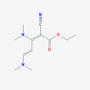 Ethyl 2-cyano-3,5-bis(dimethylamino)penta-2,4-dienoate