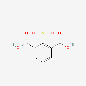 5-Methyl-2-(2-methylpropane-2-sulfonyl)benzene-1,3-dicarboxylic acid