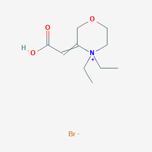 3-(Carboxymethylidene)-4,4-diethylmorpholin-4-ium bromide