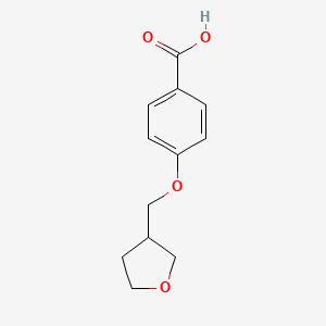 molecular formula C12H14O4 B1453573 4-(四氢呋喃-3-基甲氧基)苯甲酸 CAS No. 1236404-98-0