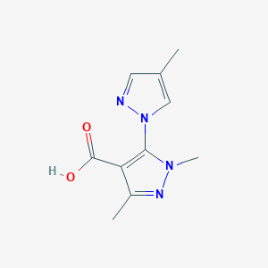 1,3-dimethyl-5-(4-methyl-1H-pyrazol-1-yl)-1H-pyrazole-4-carboxylic acid