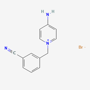 Pyridinium, 4-amino-1-[(3-cyanophenyl)methyl]-, bromide