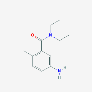 molecular formula C12H18N2O B1453576 5-Amino-n,n-diethyl-2-methylbenzamide CAS No. 251552-32-6