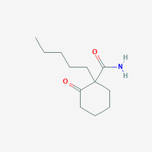 2-Oxo-1-pentylcyclohexane-1-carboxamide