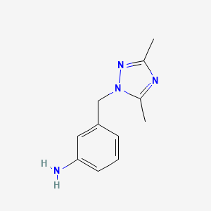 3-[(dimethyl-1H-1,2,4-triazol-1-yl)methyl]aniline