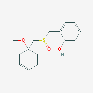 2-{[(1-Methoxycyclohexa-2,4-dien-1-yl)methanesulfinyl]methyl}phenol