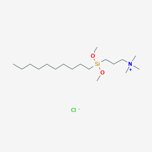 3-[Decyl(dimethoxy)silyl]-N,N,N-trimethylpropan-1-aminium chloride