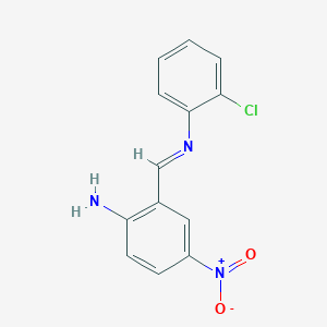 2-{(E)-[(2-Chlorophenyl)imino]methyl}-4-nitroaniline