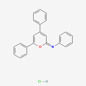 N,4,6-triphenylpyran-2-imine;hydrochloride