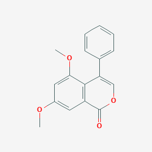 1H-2-benzopyran-1-one, 5,7-dimethoxy-4-phenyl-