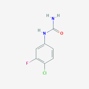 molecular formula C7H6ClFN2O B1453584 (4-Chloro-3-fluorophenyl)urea CAS No. 1249871-03-1