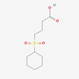 molecular formula C10H18O4S B1453586 4-(环己烷磺酰)丁酸 CAS No. 922190-00-9