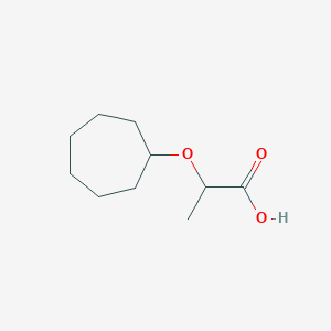 molecular formula C10H18O3 B1453587 2-(Cycloheptyloxy)propanoic acid CAS No. 1248229-46-0